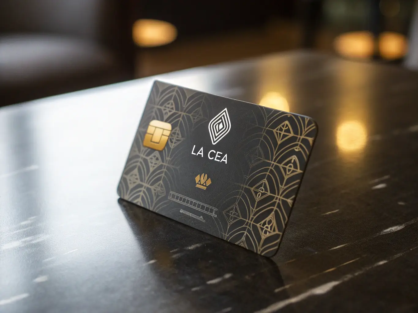 A high-angle, close-up shot of a golden membership card with the Golden Dragon Gaming Club logo, resting on a luxurious velvet surface, symbolizing exclusivity and prestige.